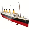 9090pcs Classics Building Blocks, Movie Large Cruise Boat Ship Steamship Model Building Blocks Toys for Kids, mycket svårt, juldagens gåva