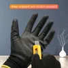 Barnmitten Nylon Safety Coating handskar Trädgårdsskydd Arbetsarbetare Skyddsmaskiner S M L 231013