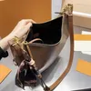 Designer Hobo Recycle bag Half Moon Underarm purse Capacity Tote Bag Tote Bag Detachable zipper brown shoulder 35cm crossbody bag