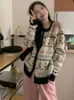 Damestruien Herfst Winter Los Kawaii Vest Japanse vrouwen Cartoon Jacquard Knitwear Y2K Esthetische Chic Grunge Truien 231013