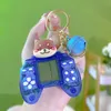 Creatieve Cartoon Persoonlijkheid Mini Game Machine Sleutelhanger Leuke Handheld Tetris Game Machine Internet Beroemdheid Hanger Groothandel