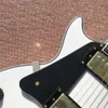 Linkerhand aangepaste elektrische gitaar, gouden hardware, Alpine White Rosewood toets, hoge kwaliteit, gratis verzending 00