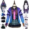 Cosplay YouTuber Vtuber Nijisanji En Xsoleil Meloco Kyoran Cosplay Costume Wig Anime Seksi Kadın Üniforma Hallowen Karnaval Parti Takım