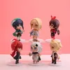 Finger Toys 6pcs/set Genshin Impact Anime Figure Paimon Action Figure Klee/paimon/barbatos/aether/diluc Ragnvindr/amber Figurine Doll Toys