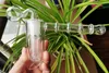 100% Image réelle Bongs en verre Tuyaux d'eau marteau 6 bras perc recglass percolateur barboteur plates-formes pétrolières bongs en verre tuyaux tuyau de tabac recycleur verre