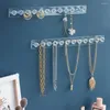 Sieradenzakjes Transparant Acryl Jewerly Opbergrek Wandmontage Display Stand Organizer Oorbel Ketting Hanger Houder