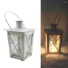 Candle Holders Holder Metal Lantern 20cm Creative Garden Hanging Home Party Wedding Decor Iron Craft Candlestick