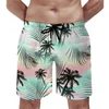 Herren-Shorts, abstraktes Sonnenuntergang-Gym-Druck, klassische Strand-Shorts, männliche Sport-Fitness, schnell trocknende Badehose, Geburtstagsgeschenk