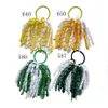 웨딩 헤어 보석 소녀 Gingham 곱슬 리본 Korker 탄성 헤어 밴드 포니 테일 홀더 5 "Plaid Corker Tassels Streamers 루프 헤어 Bobbles Ties 231013