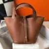 10A Designer-Tasche, Handtasche, Einkaufstasche, Satteltasche, Geldbörse, Designer-Eimertaschen, handgefertigte Handtaschen, klassische Mode, Togo, Leder, Leinwand, Einkaufen, Retro-Goldschnalle