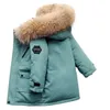 Down Coat Children's Down Jacket 2023 Winter Hooded Faux Fur Boy Coat Thick Warm Snow Wear Cloths Kids Parka Ytterkläder Snowsuit 2-12 Y J231013