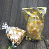 Opakowanie na prezent 25pcs Przezroczysty pakowanie kropki Torba płaskie usta Celophan Candy West Point Biscuit Opp Pakowanie Pakietowe Zapasy imprezowe