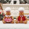 Decorazioni natalizie 1 pz Gingerbread Man Doll Peluche Gamba Bambole Albero di Natale Ornamenti Anno Regalo per bambini 2023 Decorazione 231013