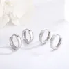 Boucles d'oreilles en argent pur 2023 S925, boucle d'oreille, anneau de tempérament féminin, Couple masculin, été