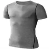 Yeni Moda Erkekler Spor formaları Koşmak İçin Kısa Kollu Tshirt Gym Egzersiz Baselayer Fitness Tee Teps Sıkıştırma T Shirt Men230J