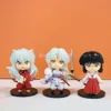 Giocattoli con le dita 6 pz/lotto Inuyasha Anime Figura Inuyasha Higurashi Kagome Action Figure 1514 # Sesshomaru Figurine 1300 # Inuyasha Figure Doll Toy