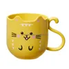 Canecas Cute Cat Mouthwash Copo Escova de Dentes Desenhos Animados Espessado Lavagem Família Viagem Gota Entrega Home Jardim Cozinha Jantar Bar Drinkware Dhtuw