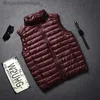 Men's Vests Men's Sleeveless Puffer Jacket 2023 New Autumn Spring Lightweight Water-Resistant Packable Men Down Vest Coat Plus Size 5xl 6xlL231014