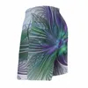 Shorts pour hommes Floral Art Print Board Summer Purple Green Flower Retro Beach Hommes Running Surf Quick Dry Design Trunks