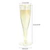 Disposable Cups Straws 587C Plastic Champagne Glasses For Parties Toasting