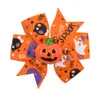 Halloween Mädchen Haarspangen Band Schleife Geist Kürbis Schädel Haarnadel Festival Party Lustige Baby Haarschmuck für Kinder Mädchen Haarspange Geschenk 2803