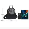 Schule Taschen 2023 Korea Damen Leder Rucksack Weiblichen Echtes Rindsleder frauen Tasche Hohe Qualität Frau Schwarz Natürliche Rucksäcke