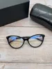 Mode zonnebrilmonturen Designer brilmontuur Damesmode Netwerk Rood Zwart Plaat Cat Eye Effen Blauw Licht Lensframe Kan overeenkomen met bijziendheid CH3393 BILP