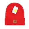 Nuevo Gorro de punto de otoño e invierno Gorro de lujo Gorro de invierno para hombres y mujeres Logotipo bordado unisex Sombreros mezclados de lana carhar Alta calidad al aire libre cálido sin ala T-16