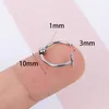 Boho Mond Lip Ringen Cheaters Piercing Rvs Fake Septum C Clip Ring Neus Piercing Neusring Vrouwen Lichaam sieraden 8/10MM