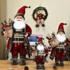 Juldekorationer Big Santa Claus Doll 60 cm år hemrumsdekoration 2023 trädprydnader Kids Gift Navidad 231013