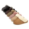 Cozy Slippers Toddler Fur Slide Children Snow Boot Designer Australia Winter Classic Baby Boys Girls Ankle Child Plush Suede Kids Booties