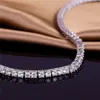 Fashion Tennis Chain Cz smycken bling is ut guldpläterad klar kristall mässingstång inställning av zirkon tennisarmband