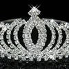 Barrettes à cheveux Barrettes GETNOIVAS Couronne de strass scintillants Femmes Couleur Argent Diadème De Luxe À La Main Bandeau Mariée Mariage Jewelr329G