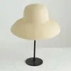 Berets francuska letnia kapelusz kobiecy słońce składane plażę wielki brzeg przeciwsłoneczny wiatr podróż vintage słomka