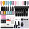 Nail Art Kits Maniküre Set Poly Extension Kit Gel Nägel komplett für semipermanente UV-Lack-Werkzeuge Sets 231013