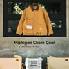 Herren Daunenparkas Maden American Retro Heavy Michigan Canvas Jacken Multi-Pocket Khaki Revers Dünne Mäntel Herren Herbstjacke Mode Trenchcoat J231014