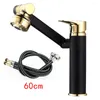 Bathroom Sink Faucets Hose Faucet 360 Degree Free Rotation Black Brass Shower/Pulse Quality Is D 2 Type Of Water Outlet Mode