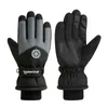 Gants de ski unisexe cyclisme en plein air imperméable et antidérapant épaissi femme couple écran tactile texture cachemire gants froids gants designer