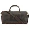 Duffel Bags Leather Vintage Travel Bag Wet and Dry With Shoe Compartment Gym äkta Tote Bagage