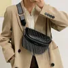 Waist Bags Luxury Woman Chest Bag Fashion Tassel Leather Large Capacity Crossbody Women Casual Rivet Desing Travel Pack 231013