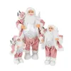 Christmas Decorations 30cm45cm60cm Pink Santa Claus Doll Ornaments Merry For Home Xmas Gift Happy Year 231013