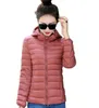 Women's Down Parka Lightweight Winter Padded Jacket Hooded Girls Quality Puffer Coats 2023 Autumn Teen Ultra Light Jackets 231013