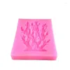 Bakning Mögel Ocean Seagrass Coral Cake Decorated Silicone Mold Chocolate Sugar Drop Lim Diy Hand