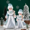 Decorazioni natalizie Anno Figurina di bambola di Babbo Natale per accessori per la decorazione domestica Ornamenti per alberi di Navidad 40 cm Figura in piedi grande 2023 231013