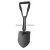 Spade Shovel Garden Military Folding Mtifunctional Snow Pickax Outdoor Cam Survival Ernanking Tool With Carrying Pouch HomeFavor Dhghk