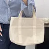 Avondtassen Grote Capaciteit Dames Canvas Tote Handtassen Eenvoudige Commuter College Meisjes Schouder Effen Kleur Dames Reizen Messenger Bag