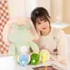 Peluş bebekler 1 adet yumuşak kurbağa plushie doldurulmuş kawaii hayvanlar kırmızı mantar şapka kurbağaları bebek yatıştırmak tek köpek hile doğum günü hediyesi çocuk 231013