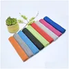 Towel Beach Towel Sport / Face Cooling Microfiber Fabric Quick-Dry Ice Towels For Workout Fitness Excercise Opp Package Vt0019 Home Ga Dhdzt