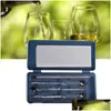 Analisadores de gás Atacado Pcs 0- Portátil Alcoholmeter Tester Set com caixa de plástico durável Drop Delivery Office School Business Industri Dhnbh