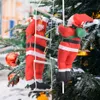 Décorations de Noël Échelle de corde d'escalade Pendentif Père Noël Suspendu Poupée Décor Ornement d'arbre de Noël pour les vacances en plein air à la maison 231013